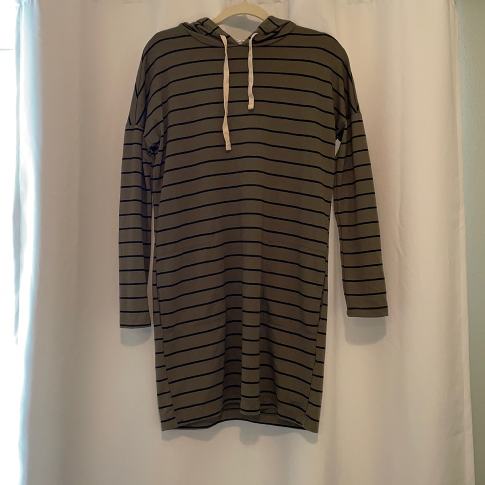 Billabong Hooded Striped Dress